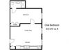 1 Bedroom Floor Plan